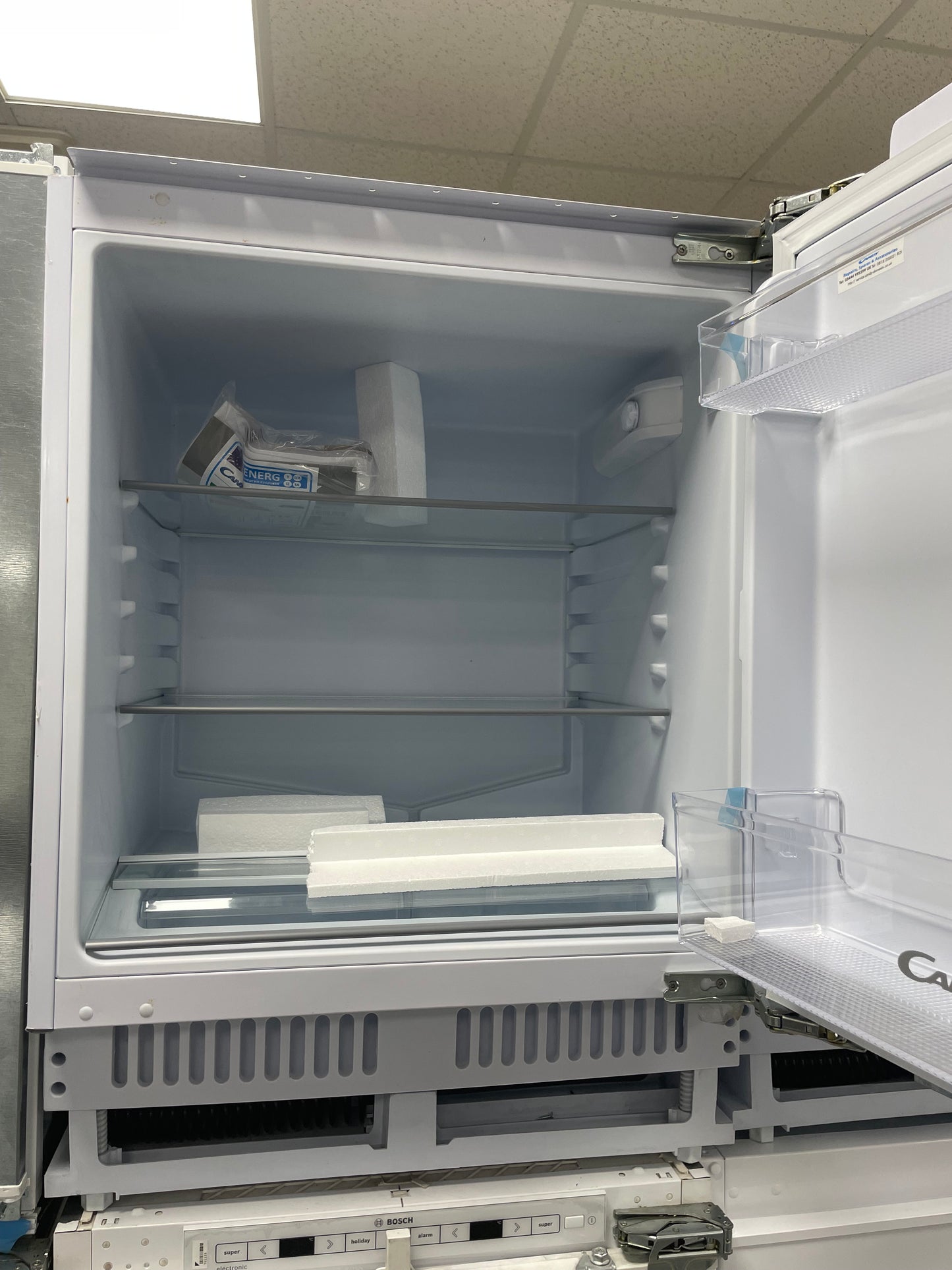 CANDY CRU 160 NEK/N Integrated Undercounter Fridge - Fixed Hinge