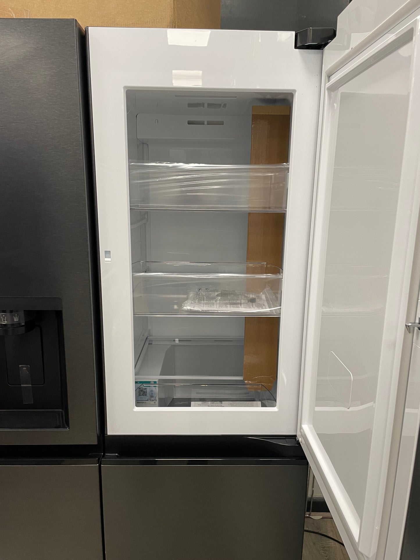 LG NatureFRESH GSJC40EPPE American-Style Fridge Freezer - Matte Black