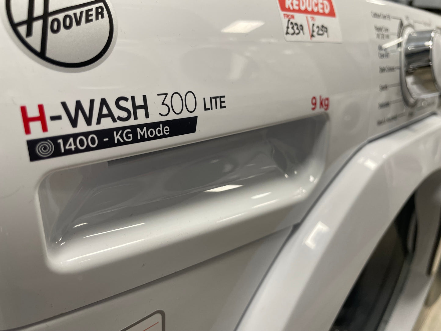 HOOVER H-WASH 300 LITE H3W 49TA4/1-80 NFC 9 kg 1400 Spin Washing Machine - White