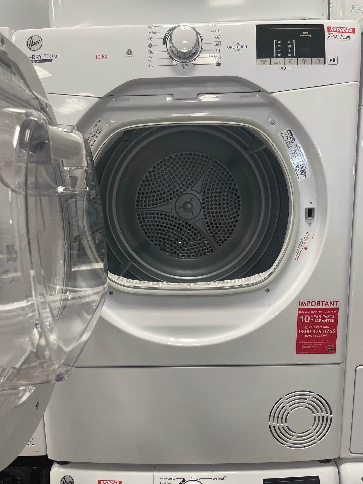 Hoover HLE C8DE-80 8kg Condenser Tumble Dryer – WHITE