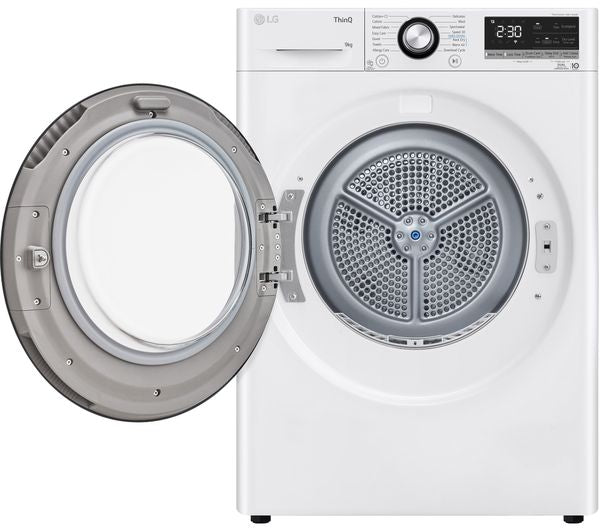 LG Dual Inverter FDC309W WiFi-enabled 9 kg Heat Pump Tumble Dryer - White