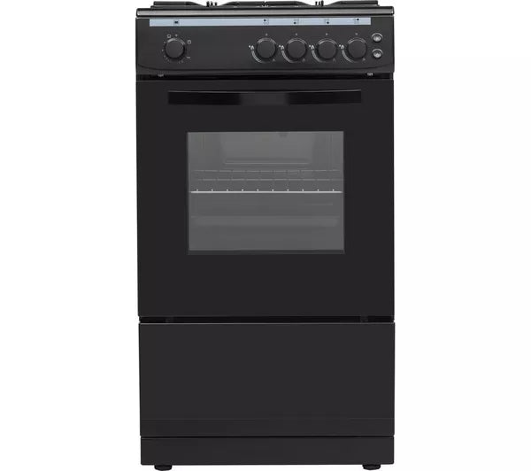ESSENTIALS CFSGBK22 50 cm Gas Cooker - Black