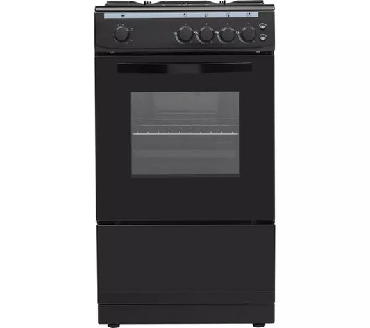 ESSENTIALS CFSGBK22 50 cm Gas Cooker - Black