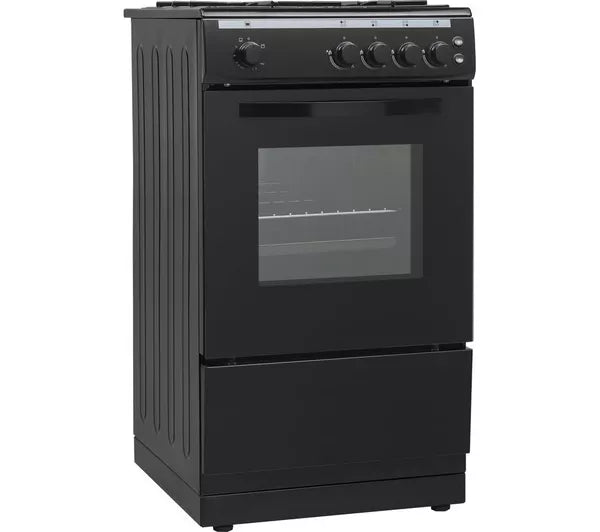 ESSENTIALS CFSGBK22 50 cm Gas Cooker - Black
