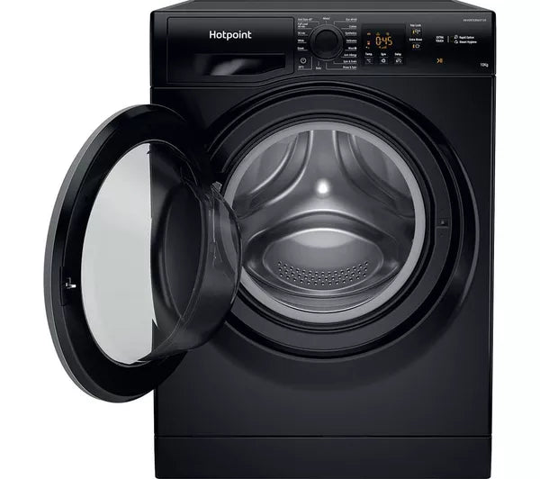 HOTPOINT Anti-Stain NSWM 1046 BS UK 10 kg 1400 Spin Washing Machine - Black