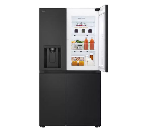 LG NatureFRESH GSJC40EPPE American-Style Fridge Freezer - Matte Black