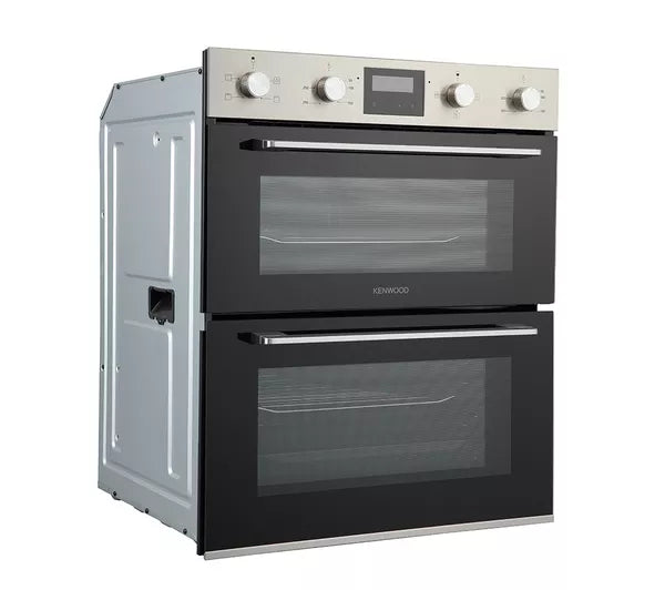 KENWOOD KBUDOX25 Electric Built-under Double Oven - Black & Stainless Steel