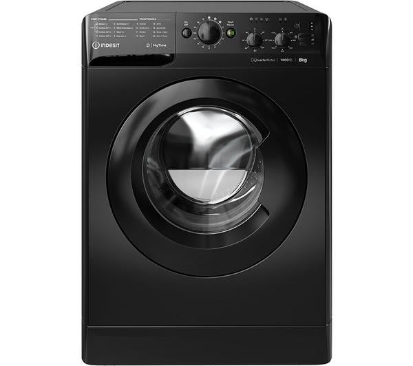 INDESIT 7 kg 1200 Spin Washing Machine - Black