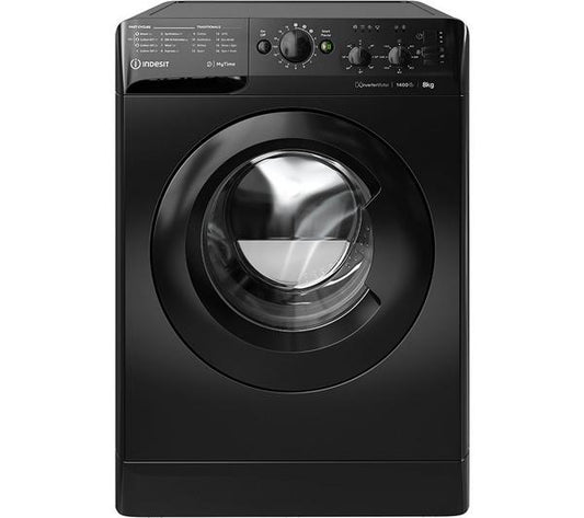 INDESIT 7 kg 1200 Spin Washing Machine - Black
