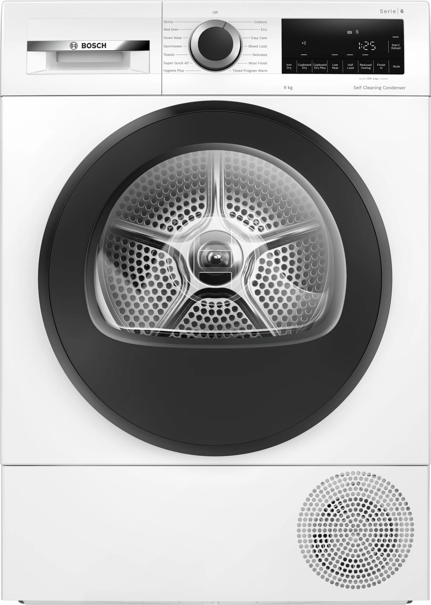 Bosch WQG24502GB Series 6
Heat Pump Tumble Dryer, 9kg, White, A+++ Rated