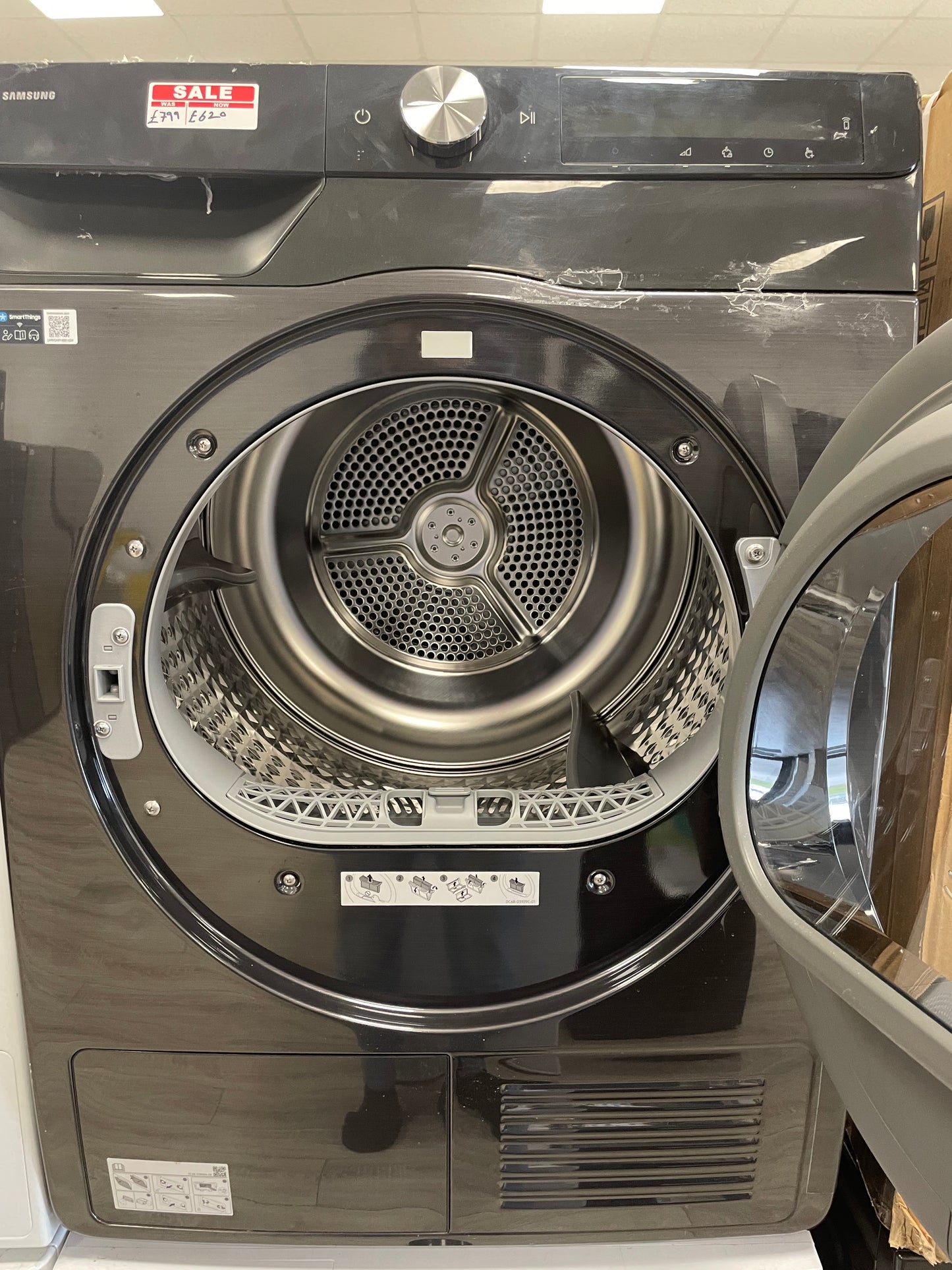 Samsung Series 6 AI Energy DV90DG6845LBU1 9KG Heat Pump Tumble Dryer, Black
