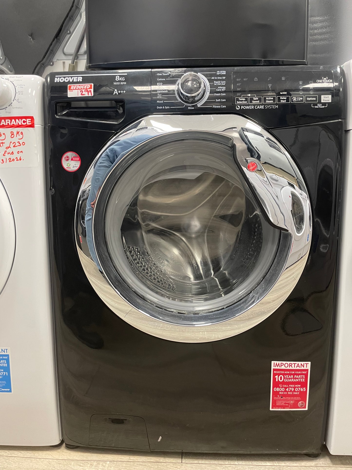 Hoover H-Wash 300 9kg 1600rpm Washing Machine - Black