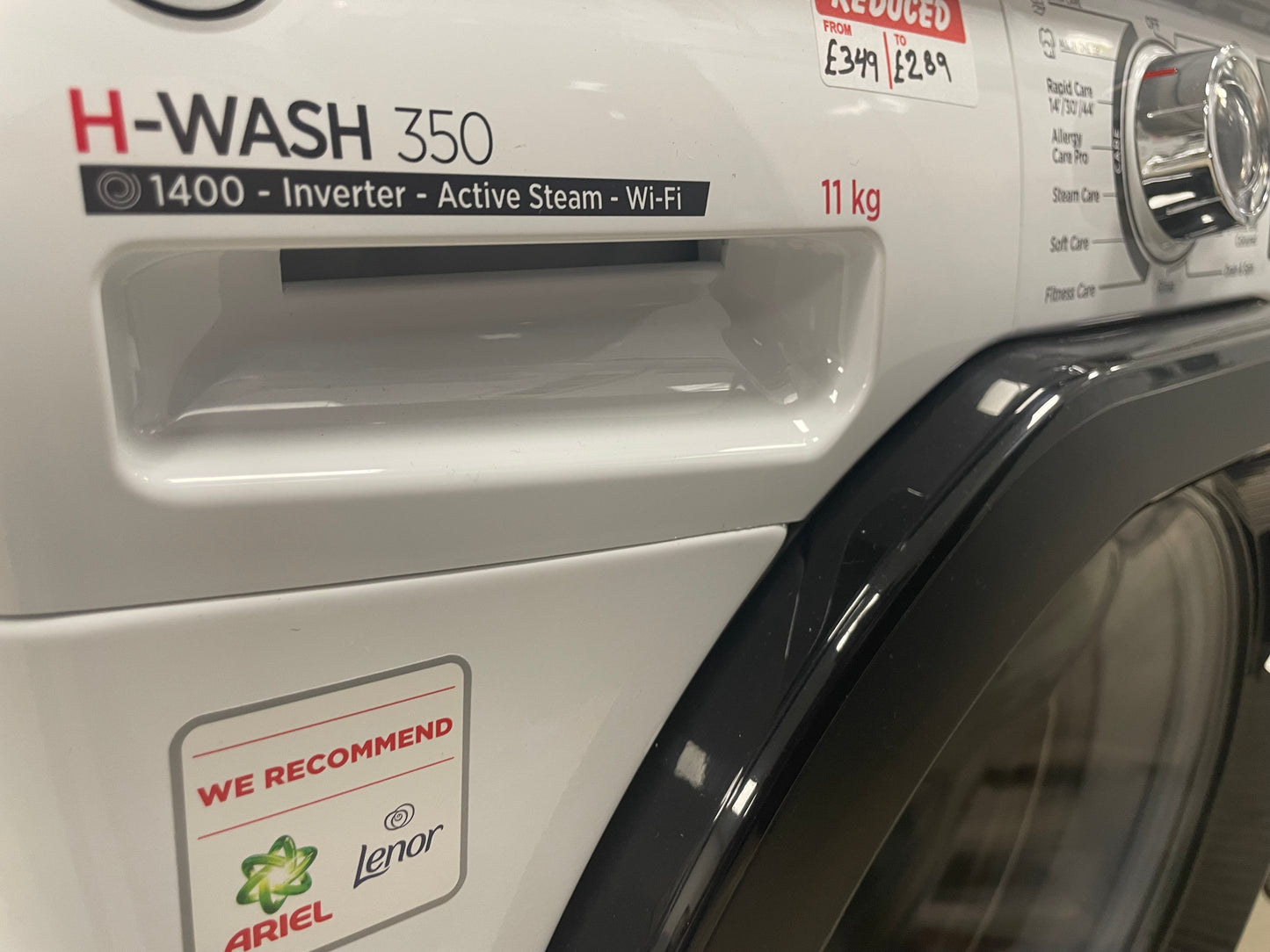 HOOVER H-Wash 350 H3WPS4116TAMB580 WiFi-enabled 11 kg 1400 Spin Washing Machine - White