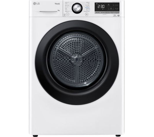 LG Dual Inverter FDC309W WiFi-enabled 9 kg Heat Pump Tumble Dryer - White