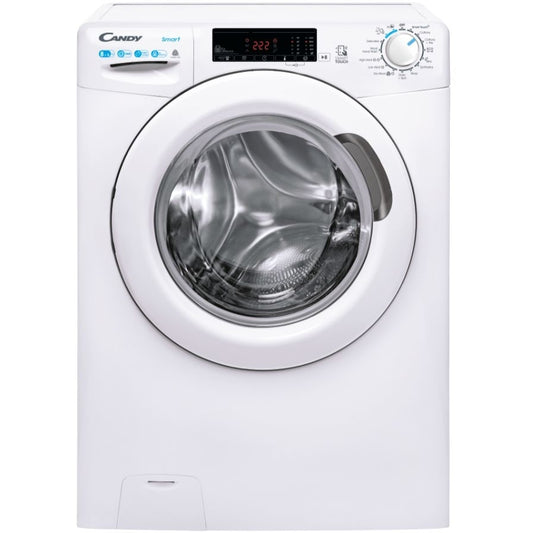 Candy Smart Pro CSW485TE180, Freestanding Washer Dryer, 8Kg Wash + 5Kg Dry, 1400 RPM, WIFI enabled, White