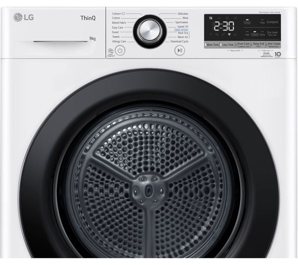LG Dual Inverter FDC309W WiFi-enabled 9 kg Heat Pump Tumble Dryer - White