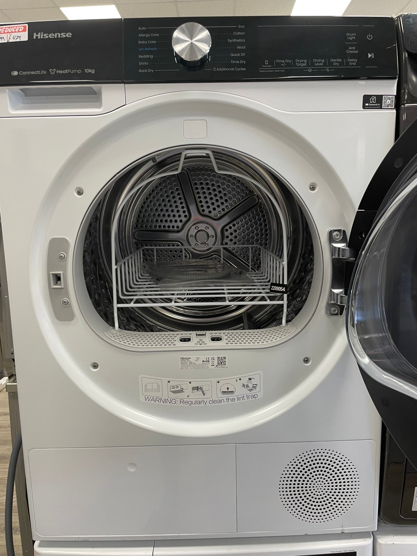 HISENSE 5S Series DH5S102BW WiFi-enabled 10 kg Heat Pump Tumble Dryer - White