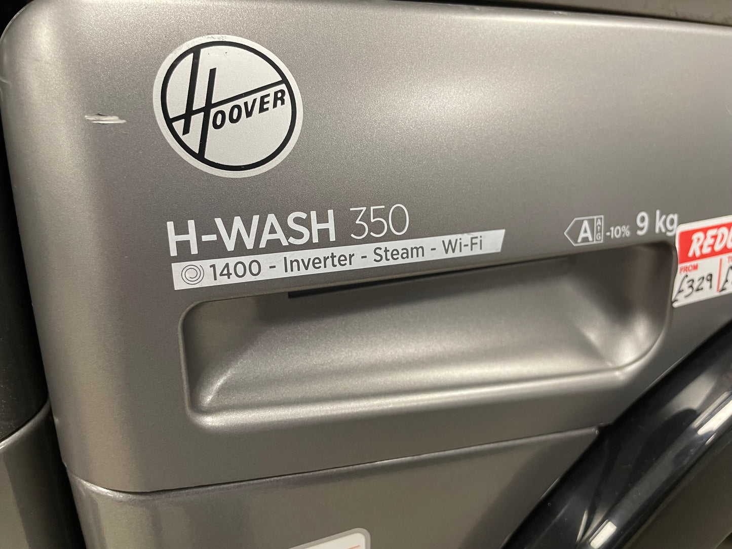 Hoover H-WASH 350 H3WPS496TAMBR680 H Wash 350 9kg 1400rpm Washing Machine Graphite