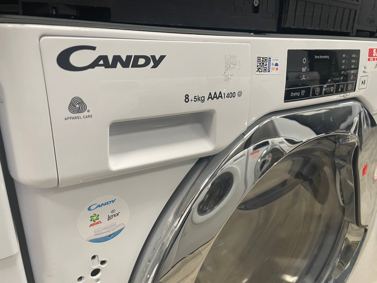 CANDY CBWD 8514DC Integrated 8 kg Washer Dryer - White