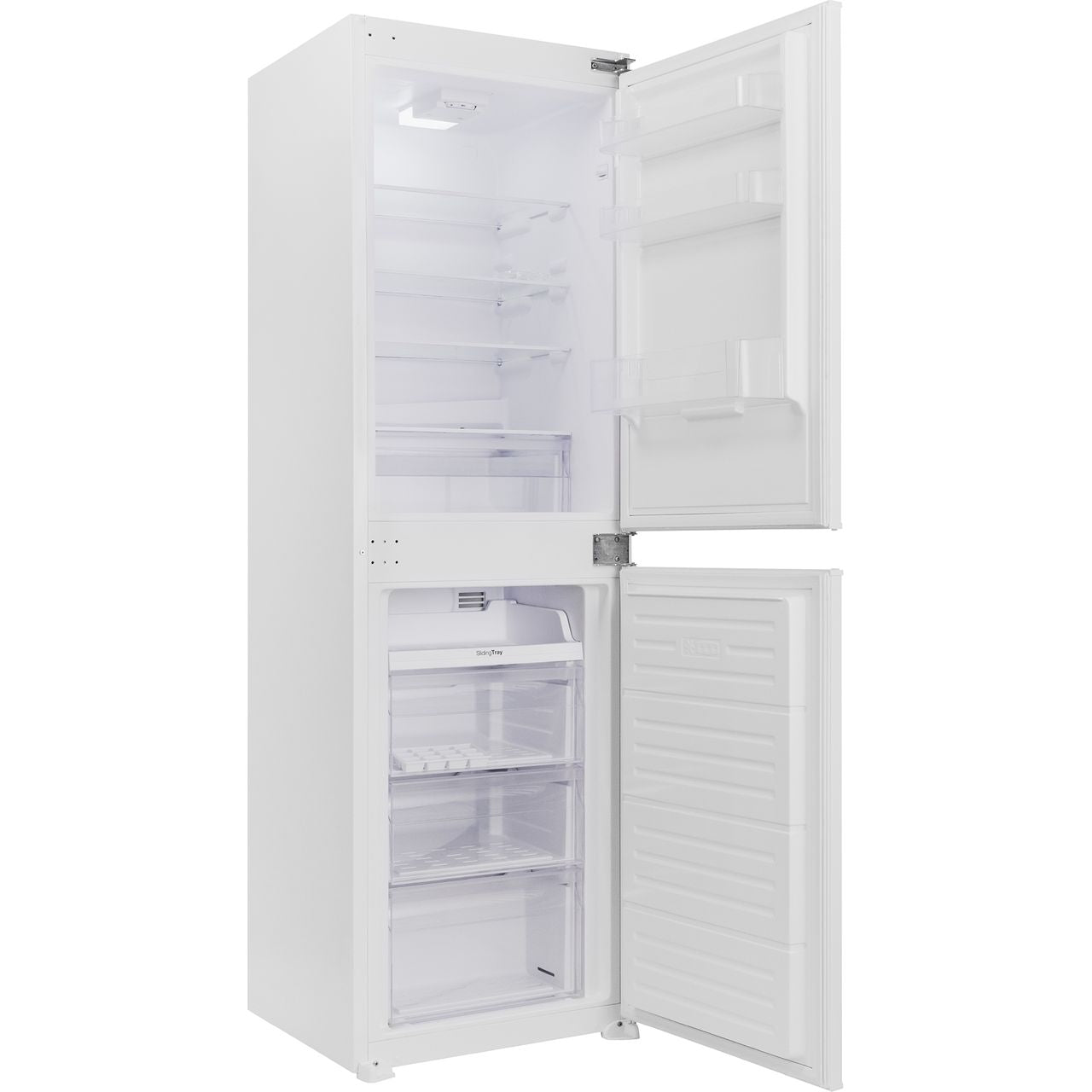 Russell Hobbs RH177BILFFF1E2 177cm 50/50 Integrated Fridge Freezer with Sliding Door Hinge - White - E Rated