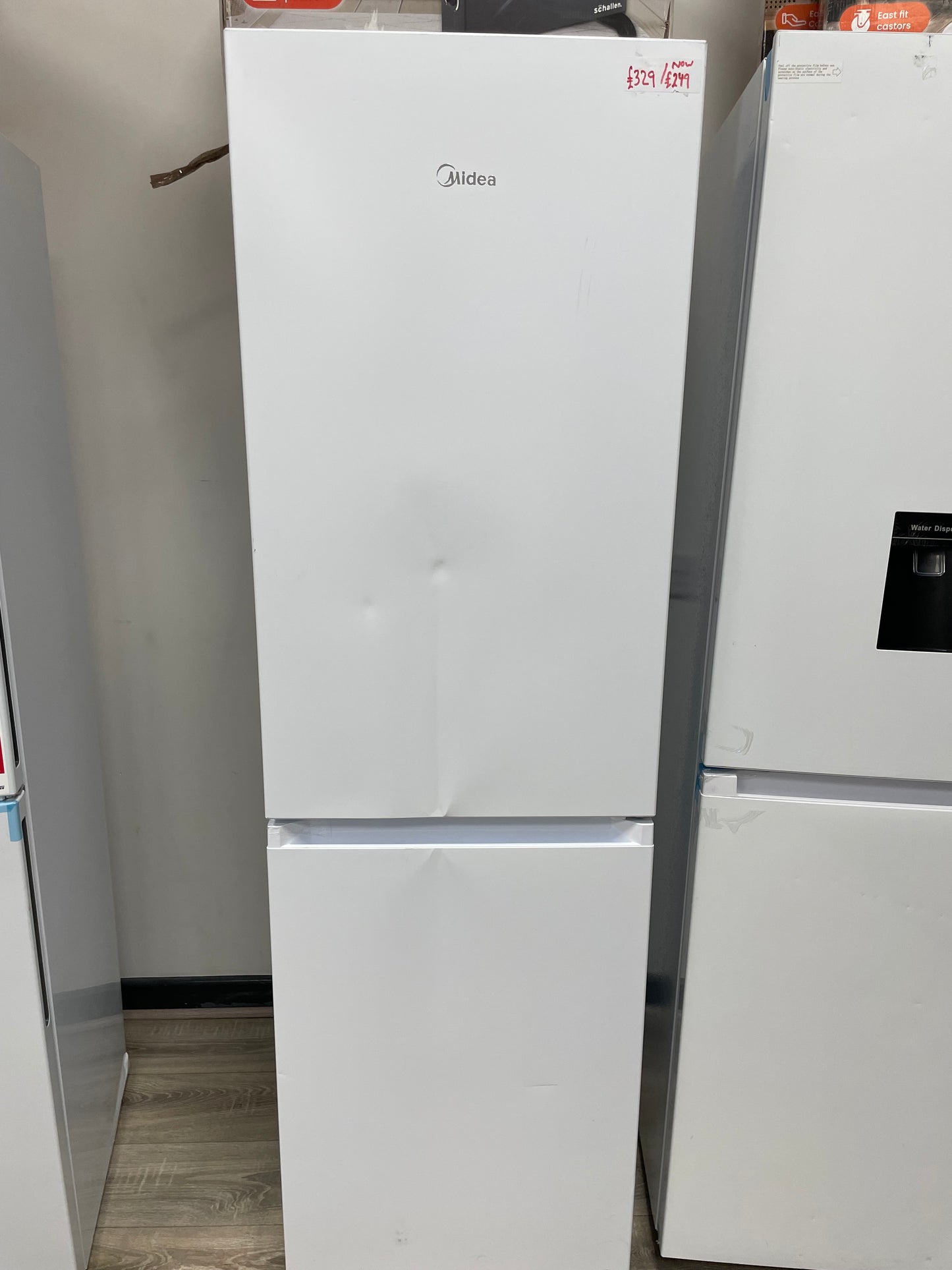 Midea MDRB379FGD01 180cm 60/40 No Frost Fridge Freezer - White - D Rated