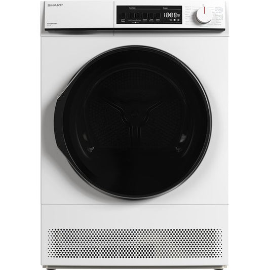 Sharp KD-NCB8S7GW91-EN Condenser Tumble Dryer - White