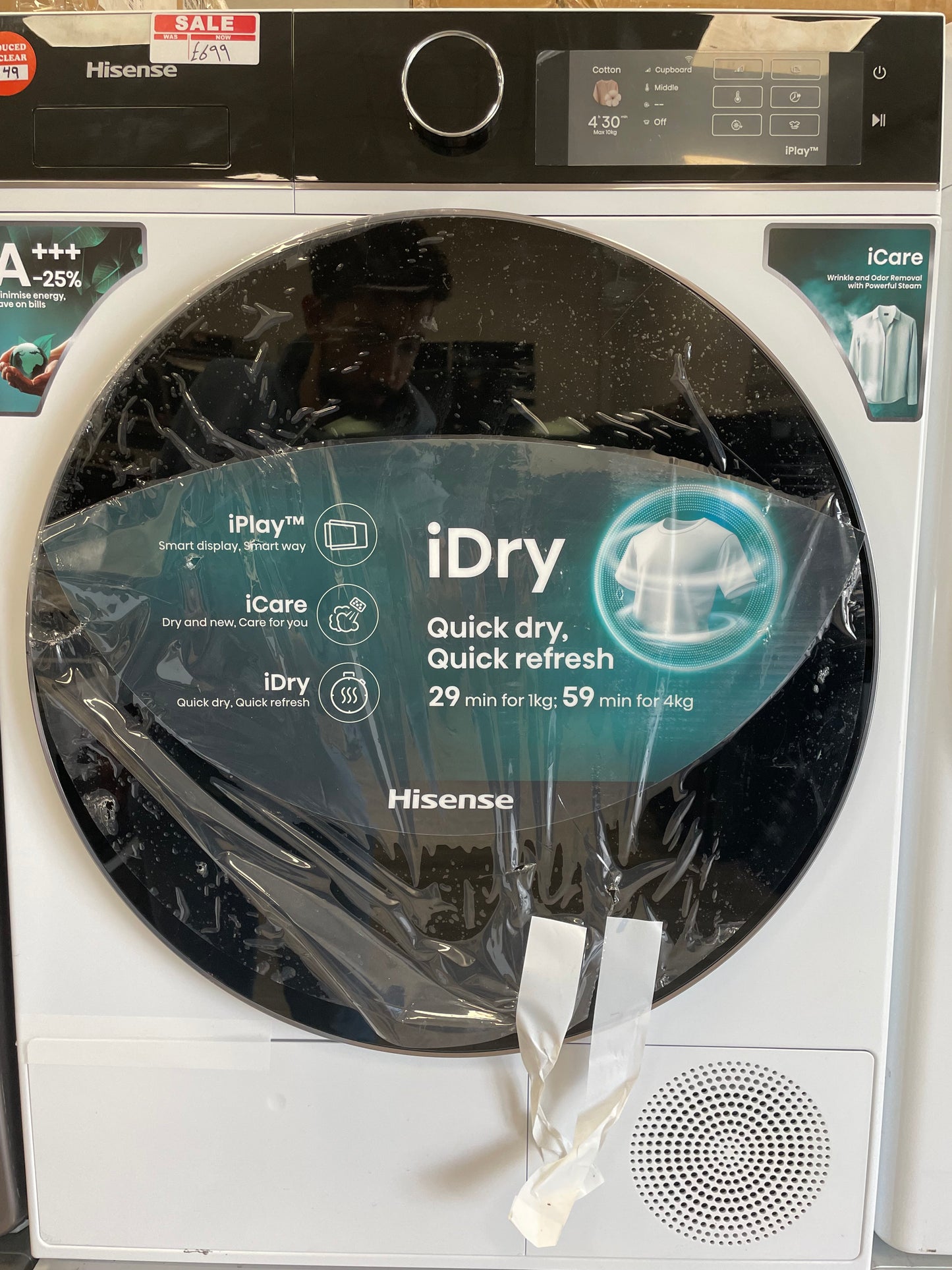 HISENSE 5i Series DH5I104BWAB WiFi-enabled 10 kg Heat Pump Tumble Dryer - White