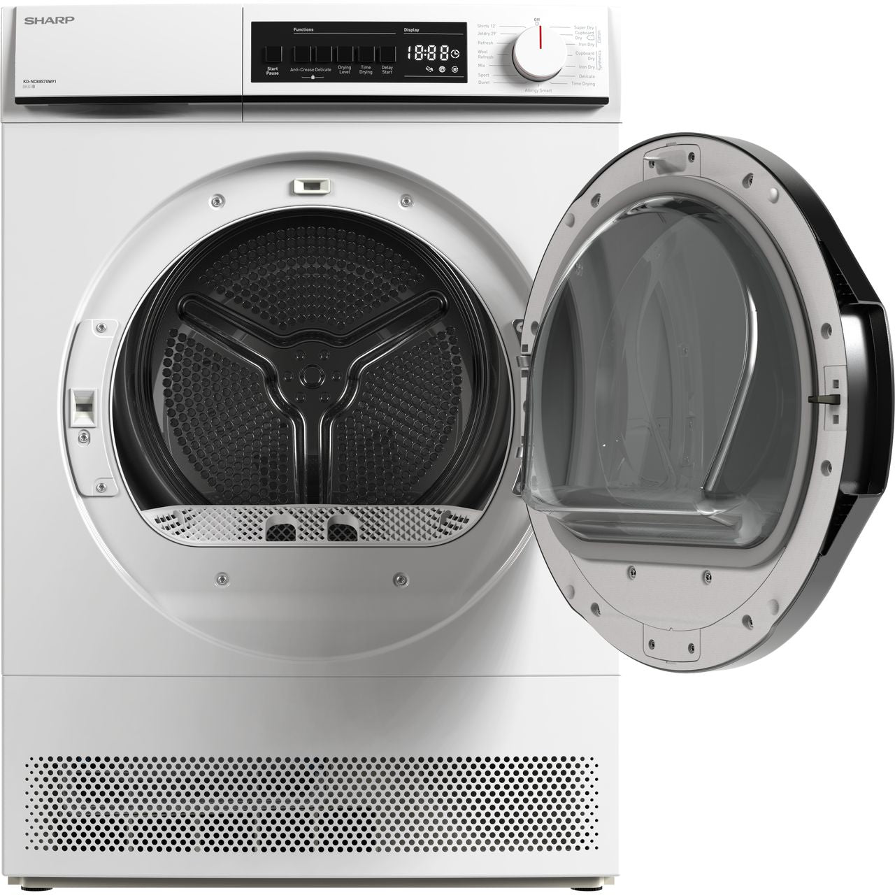 Sharp KD-NCB8S7GW91-EN 8Kg Condenser Tumble Dryer - White - B Rated