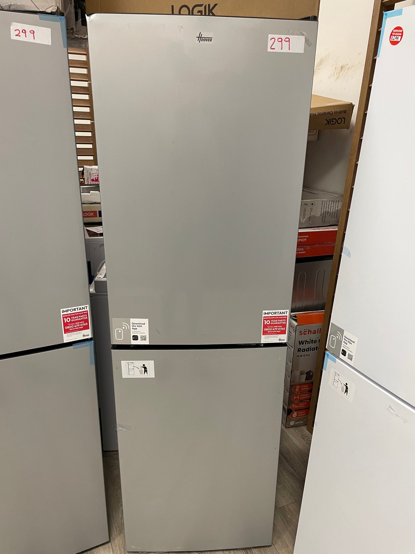 HOOVER HOCT3L517ESK-1 50/50 Fridge Freezer - Silver