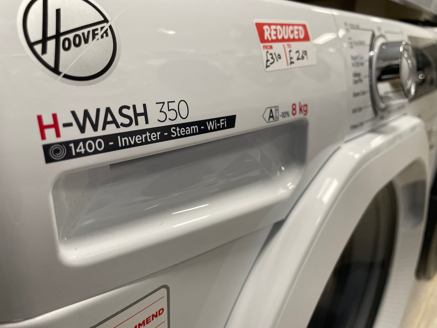 Hoover H3WPS486TAM6-80 Washing Machine Front-Load 8 kg 1400 RPM White
