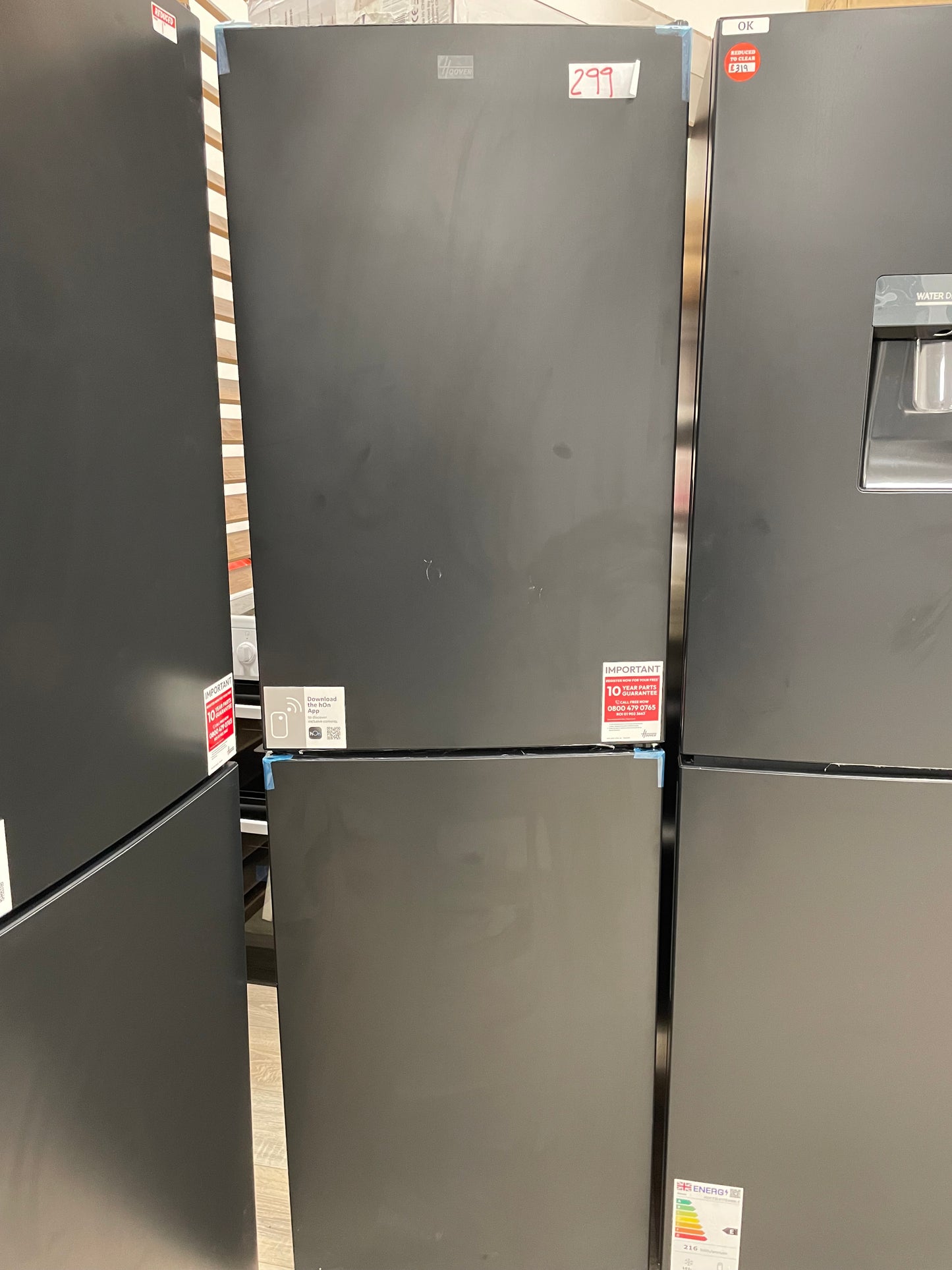 HOOVER HOCT3L517EBK 50/50 Fridge Freezer - Black