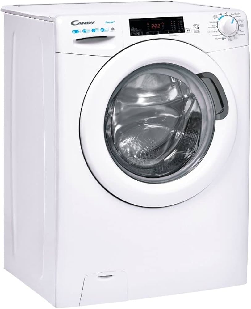 Candy Smart Pro CSW485TE180, Freestanding Washer Dryer, 8Kg Wash + 5Kg Dry, 1400 RPM, WIFI enabled, White