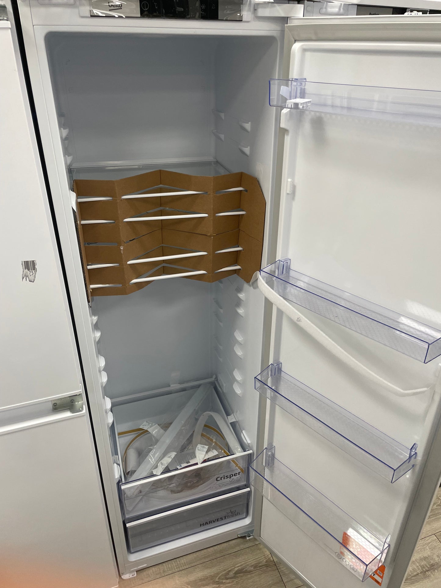 BEKO Pro HarvestFresh BLSD4V577 Integrated Tall Fridge - Sliding Hinge