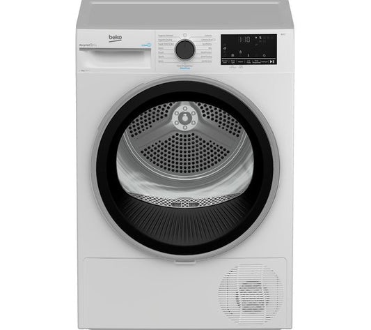 BEKO Pro B3T49241DW 9 kg Heat Pump Tumble Dryer - White