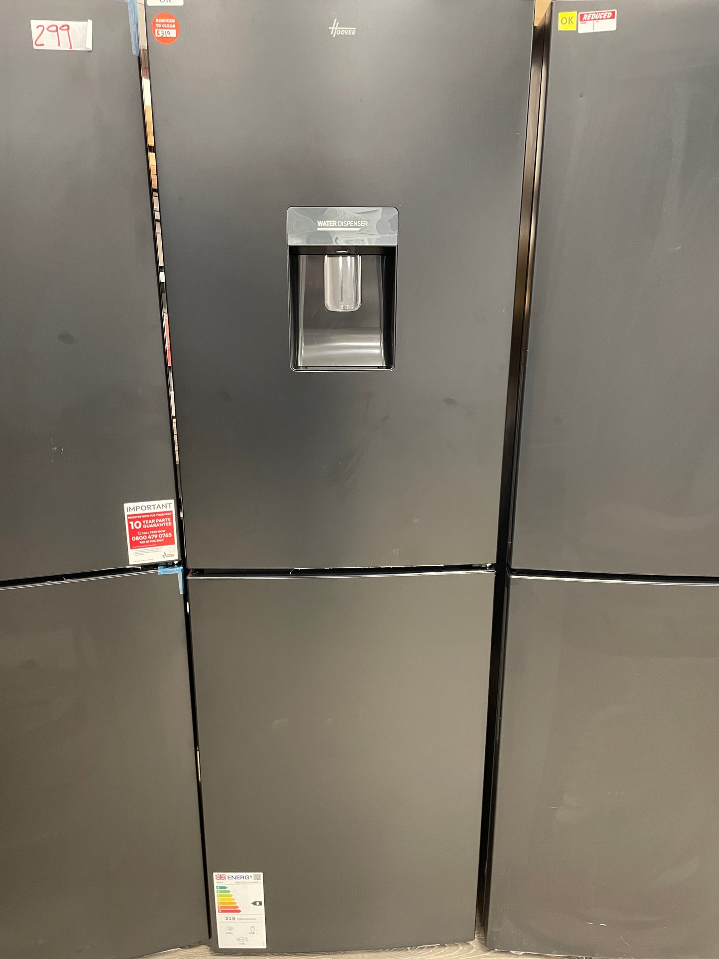 HOOVER HOCT3L517EWBK-1 50/50 Fridge Freezer - Black