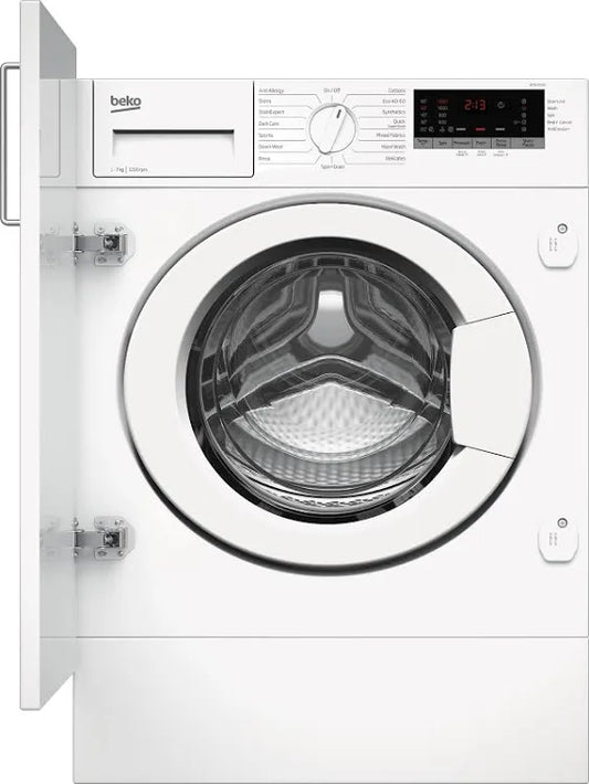 Beko WTIK72151 Integrated 7kg 1200RPM Washing Machine with Quick Programme