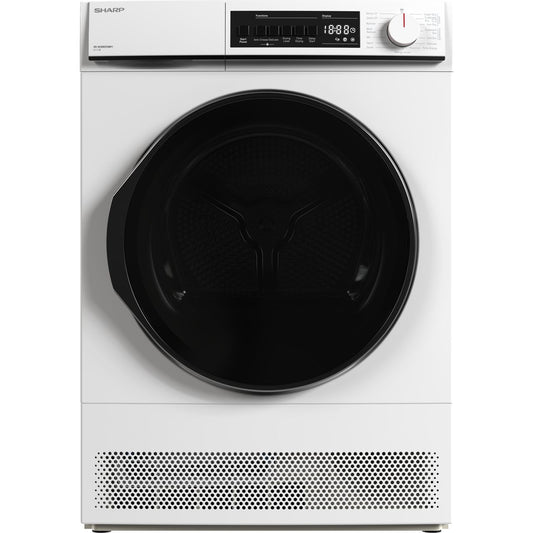 Sharp KD-NCB8S7GW91-EN 8Kg Condenser Tumble Dryer - White - B Rated