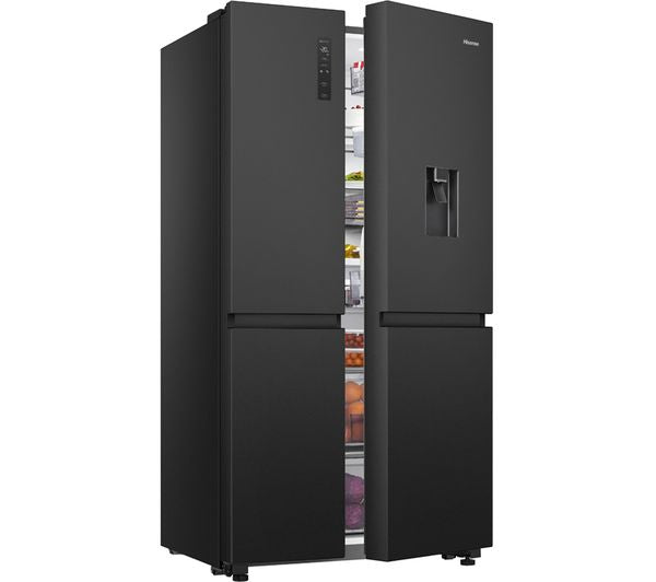 HISENSE PureFlat RS840N4WFE American-Style Smart Fridge Freezer - Black Stainless Steel
