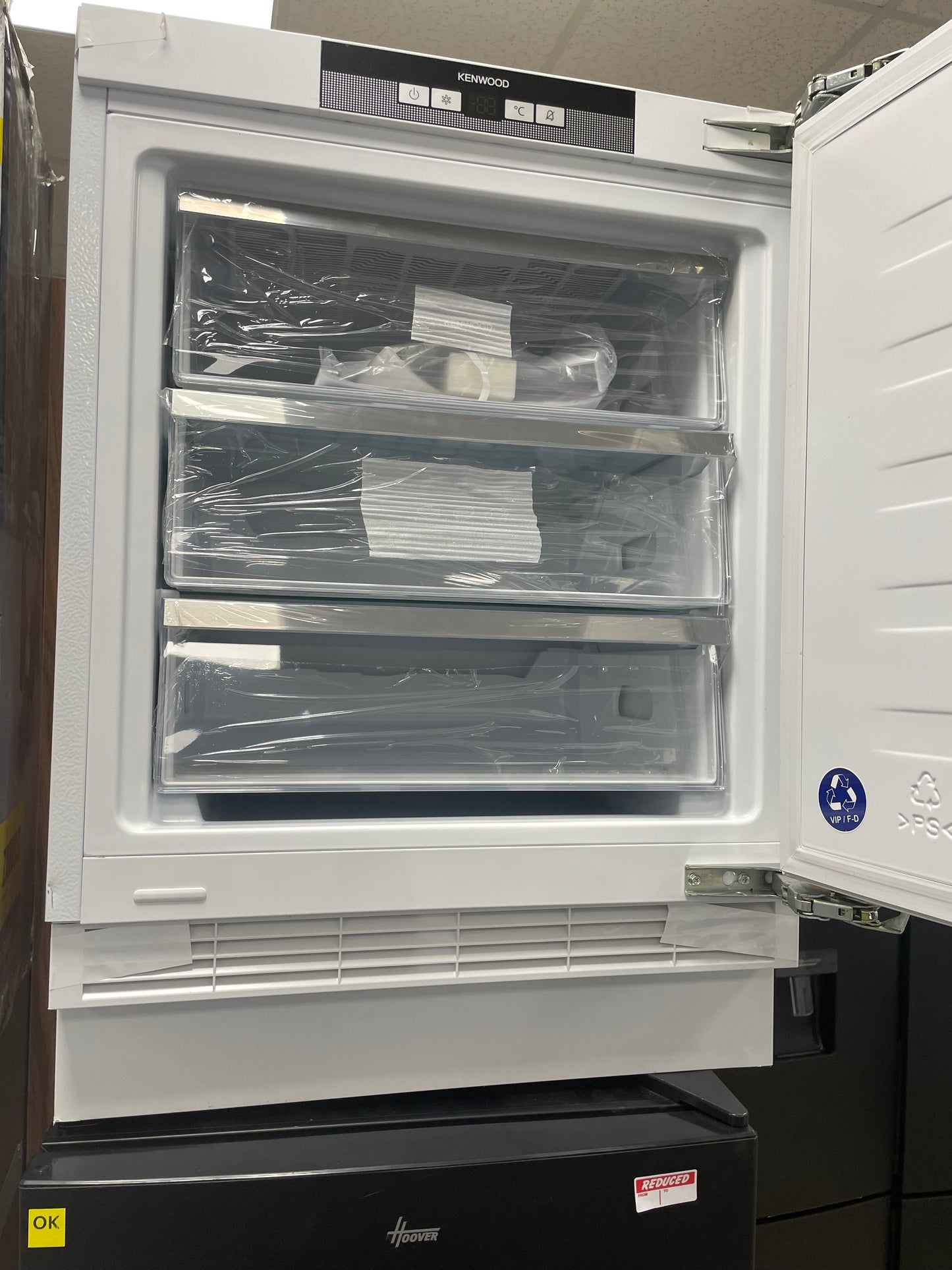 KENWOOD KIF60W23 Integrated Undercounter Freezer - Fixed Hinge