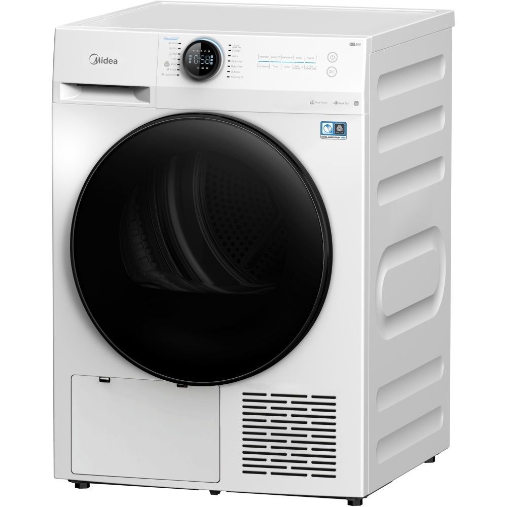 Midea MD200H90WB/W-UK
Heat Pump Tumble Dryer, 9kg, White, A+++ Rated