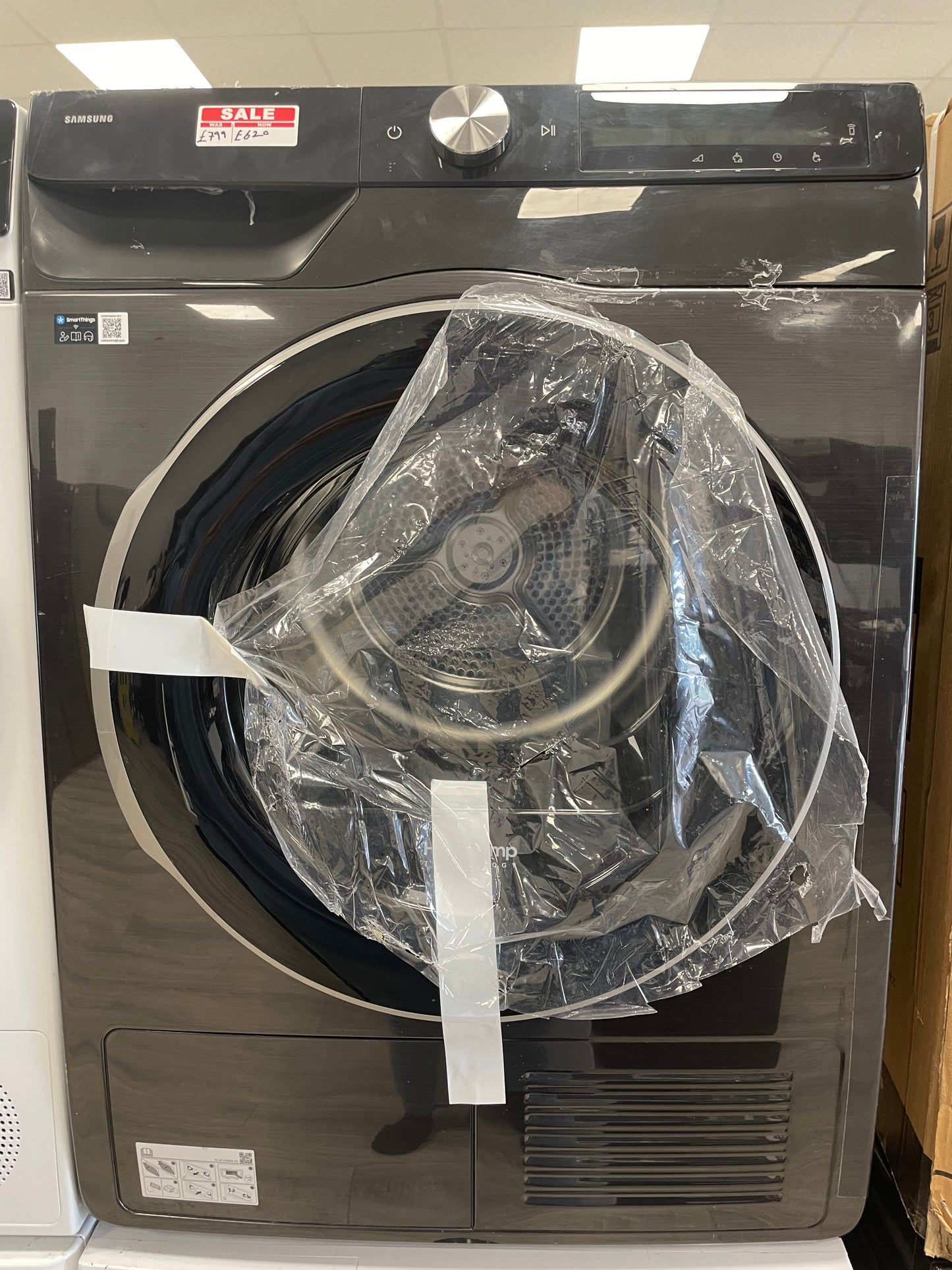 Samsung Series 6 AI Energy DV90DG6845LBU1 9KG Heat Pump Tumble Dryer, Black