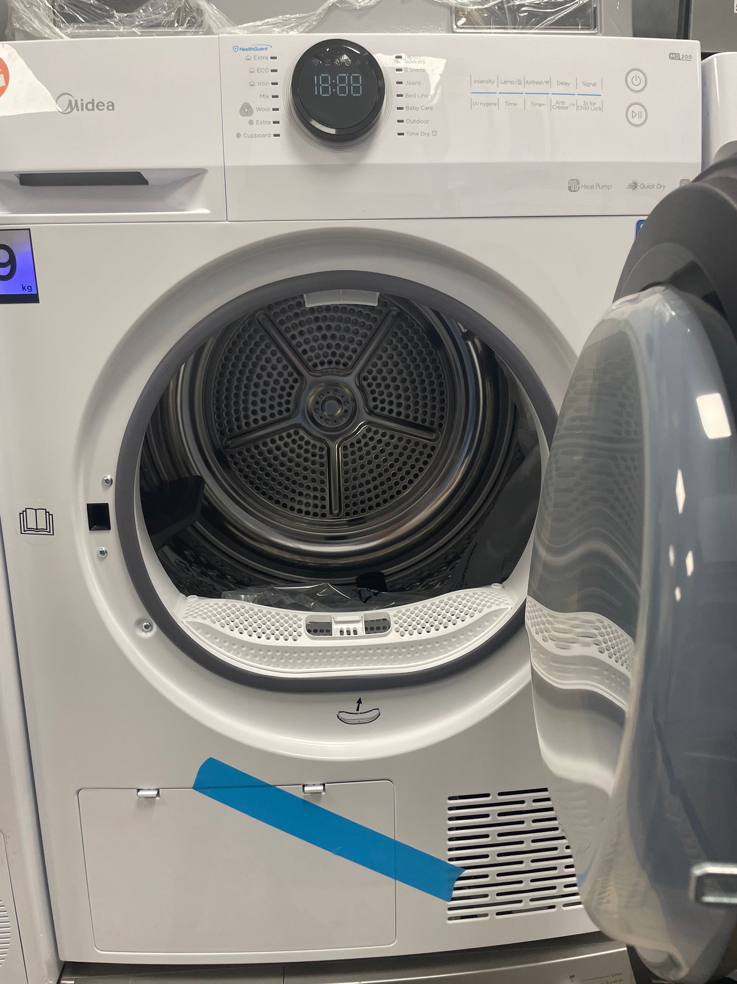 Midea MD200H90WB/W-UK
Heat Pump Tumble Dryer, 9kg, White, A+++ Rated