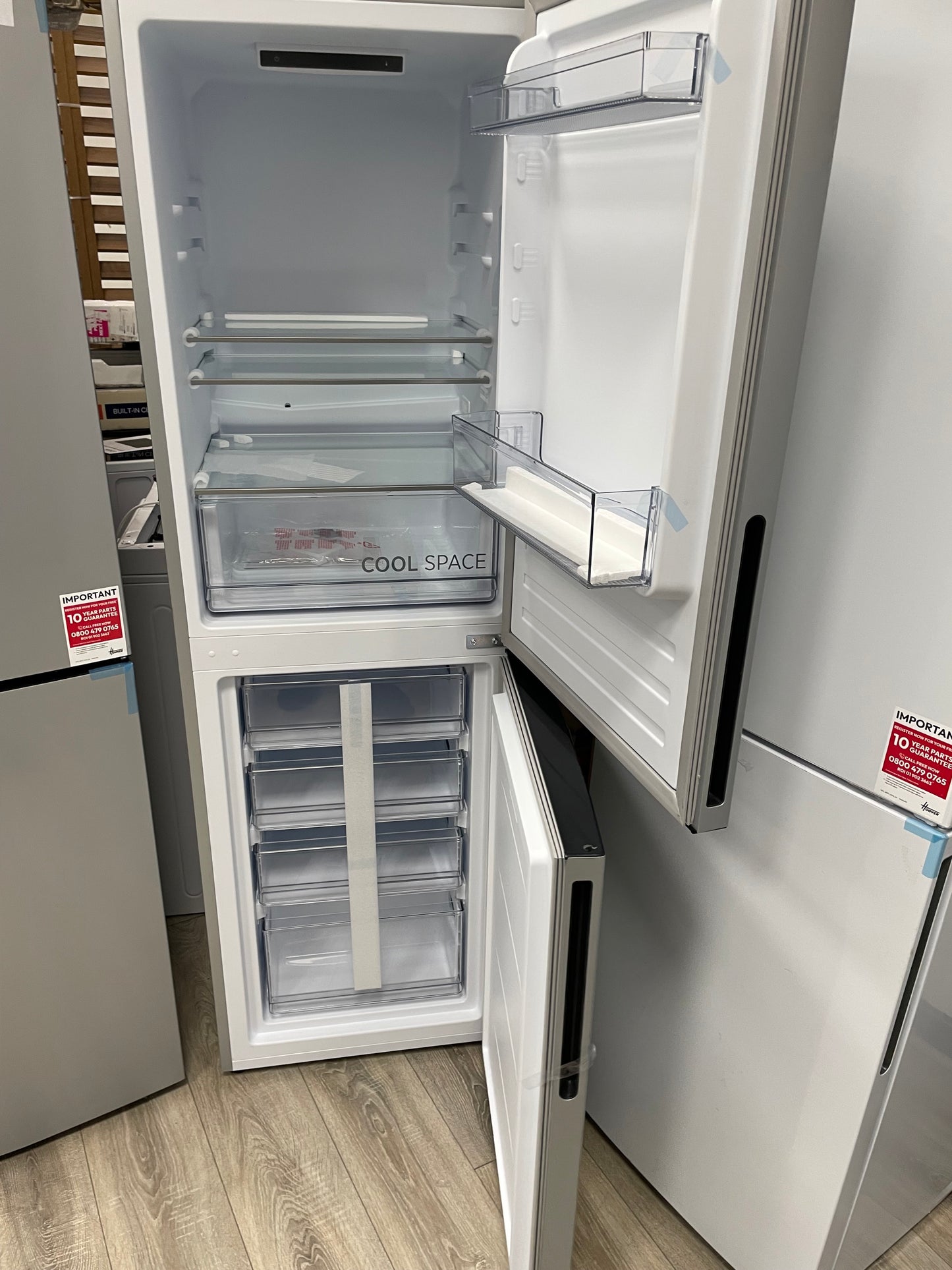 HOOVER HOCT3L517ESK-1 50/50 Fridge Freezer - Silver