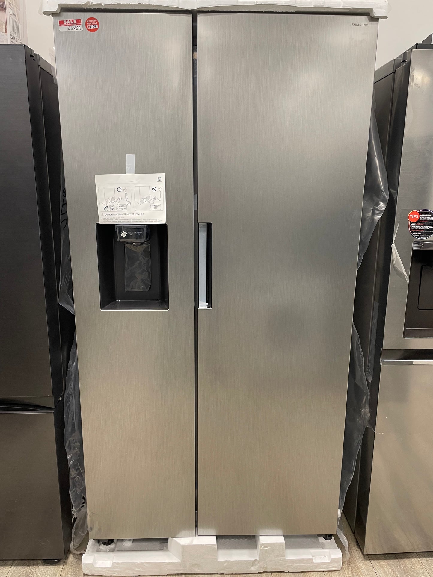 SAMSUNG Series 7 SpaceMax RS67A8811S9/EU American-Style Fridge Freezer - Matte Stainless