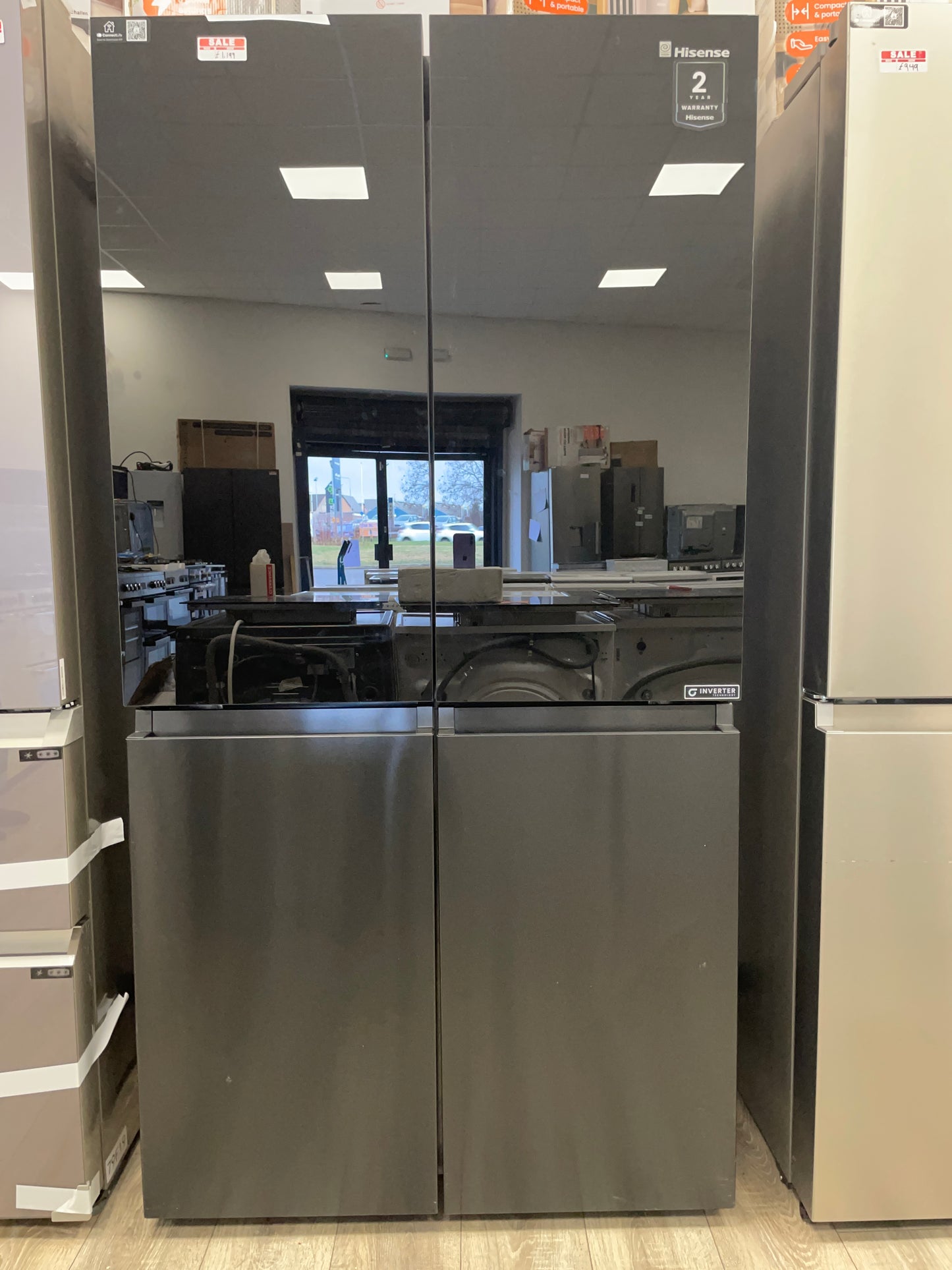 HISENSE RQ5X560SFLEF Smart Fridge Freezer - Premium Black