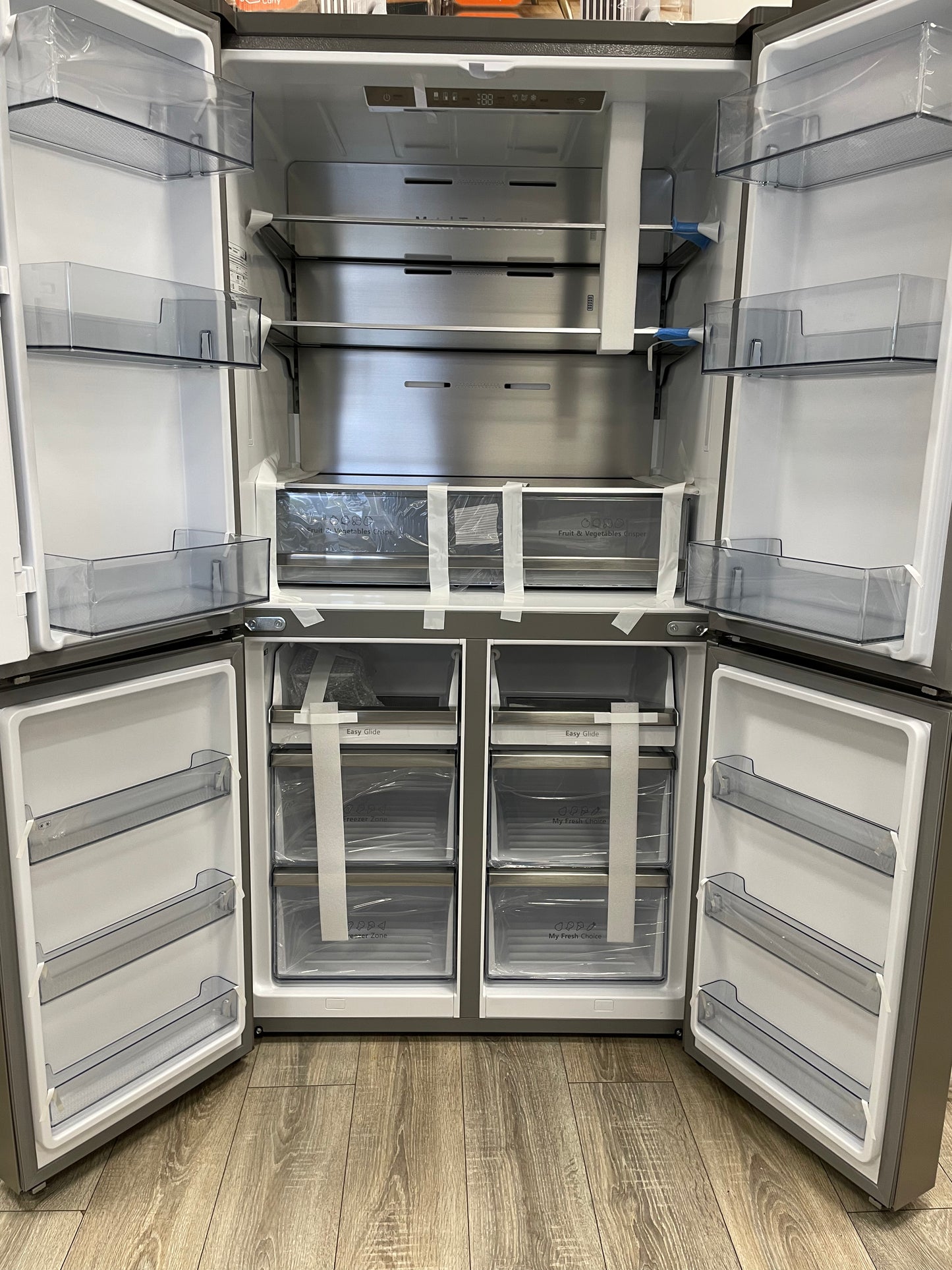 HISENSE PureFlat RQ758N4SASE Smart Fridge Freezer - Stainless Steel