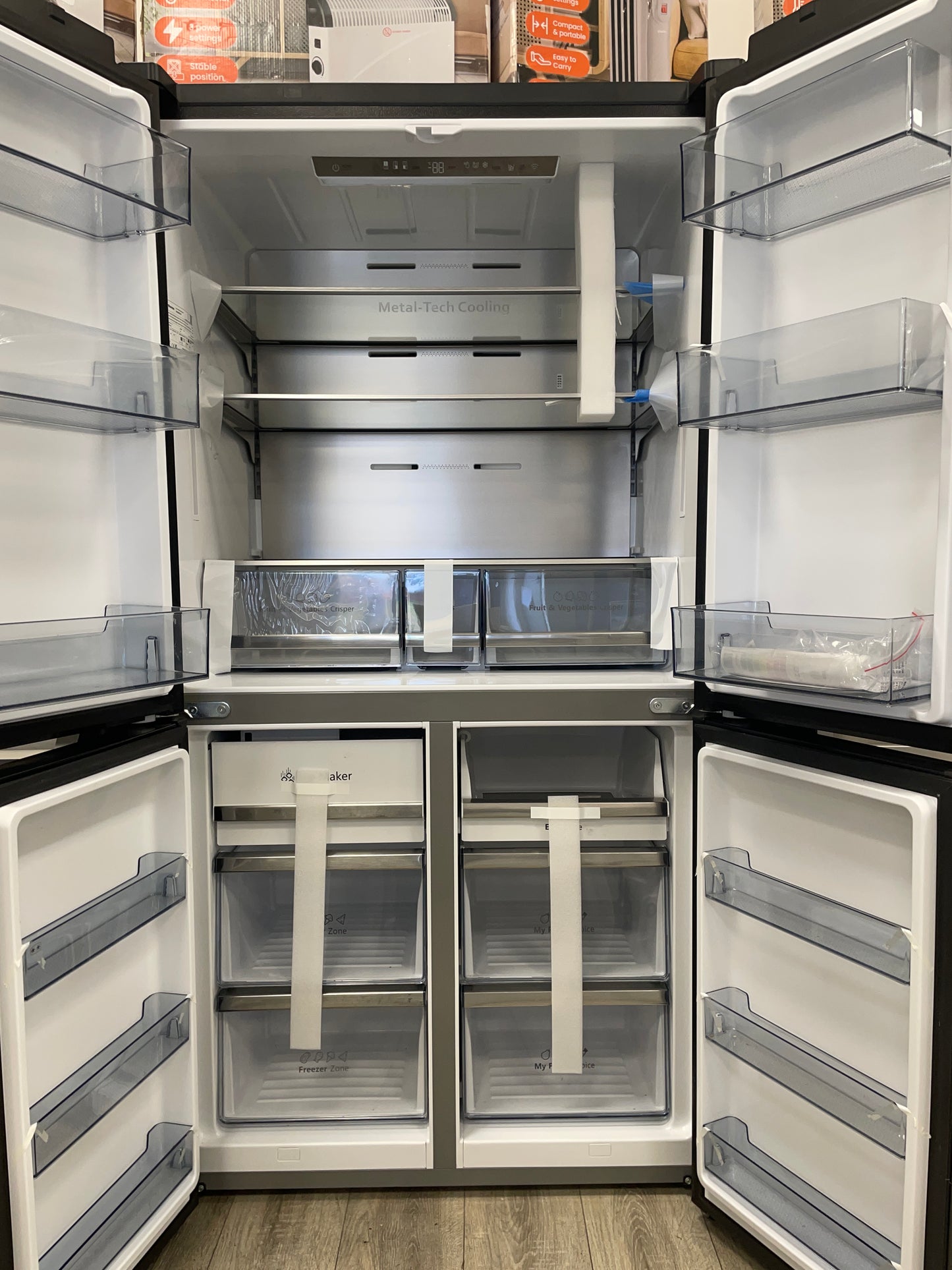 HISENSE RQ5X560SFLEF Smart Fridge Freezer - Premium Black