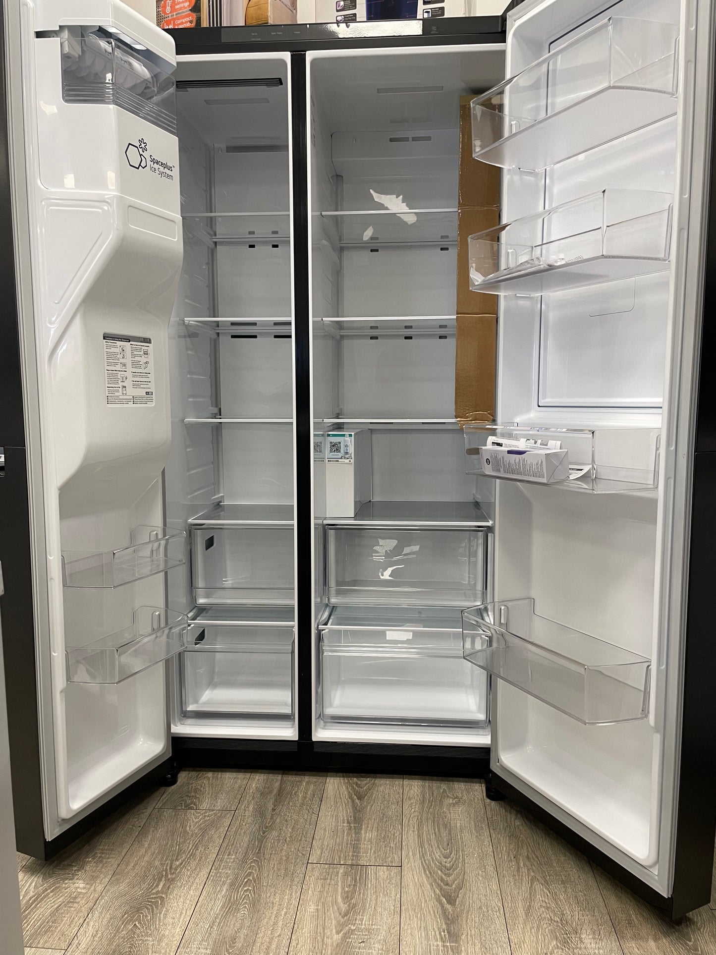 LG NatureFRESH GSJC40EPPE American-Style Fridge Freezer - Matte Black