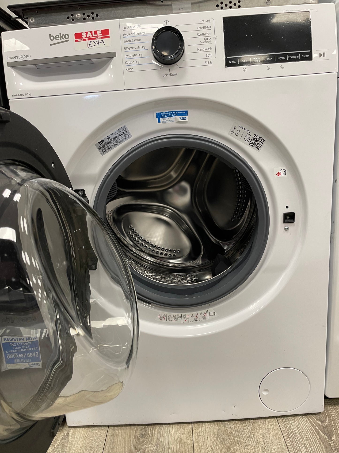 BEKO Pro BM3DT68342W 8 kg Washer Dryer - White