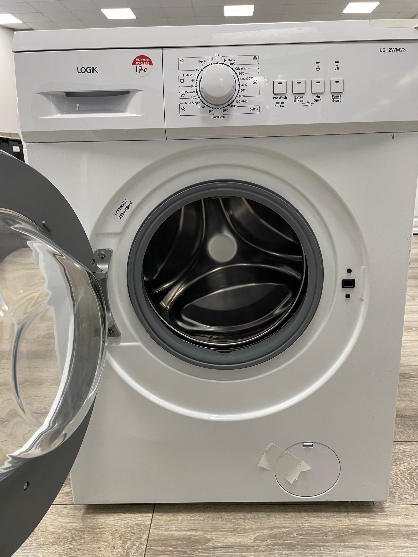 LOGIK L612WM23 6 kg 1200 Spin Washing Machine - White